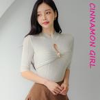 ショッピングLuxury 【PREMIUM】【最高級★LUXURY STYLE】【全3色】ツイスト長袖ニット　ライトベージュ ダークベージュ ブラック【251118top2】( nani )(251121)