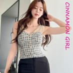 【PREMIUM】【最高級★LUXURY STYLE】【全2色】ツイードノースリップトップ　ベージュ ブラック【251119top5】( vdh )(251118)