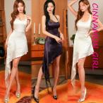 【PREMIUM】【最高級★LUXURY STYLE】【全3色】アシメントリーマーメイドドレス ワンピース ホワイト パープル ブラック S/M【251210op1】( com)(251215)【ti】