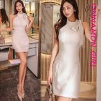 ショッピングLuxury 【PREMIUM】【最高級★LUXURY STYLE】【全2色】リボンタイトミニワンピース　クリーム ブラック  S/M/L【koa-n816op】( vdh )(240117)