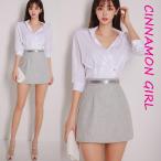 【PREMIUM】【最高級★LUXURY STYLE】【全2色】台形ミニスカート グレー ブラック S/M【ropi-s3816sk】( vdh )(240712)