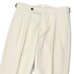 BERWICH[ bell wichi] two плиссировать брюки SCOTCH GT1311X CHALK хлопок "теплый" белый 