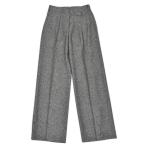 【FINAL SALE】【返品交換不可】【size34】Cellar Door【セラードアー】ツータックワイドパンツ WILMA UW911 296 ウール ツイードグレー