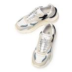 【FINAL SALE】D.A.T.E.【デイト】スニーカー FUGA JAQUARD WHITE-BLUE JAPAN ホワイト ブルー