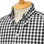 INDIVIDUALIZED SHIRTS×RESOLUTE(林 芳亨氏) Special Model(Front 6 Button)ボタンダウンシャツcotton BIG GINGHAM CHECK BLACK(スタンダードフィット)