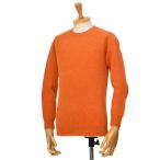 【FINAL SALE】【返品交換不可】INVERALLAN【インバーアラン】クルーネックニット スーパーソフトシェットランドウール Jaffa オレンジ