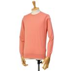 【FINAL SALE】JOHN SMEDLEY【ジョンスメドレー】クルーネックニット MODERN FIT DAVID CORAL コットン コーラルピンク