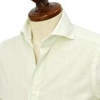 【FINAL SALE】Finamore【フィナモレ】シャツ PIERO BALI P4023 5 コットン リネン ストライプ ペールグリーン