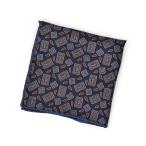 Holliday&amp;Brown[ Hori te- and Brown ] chief 4472 35570 1 двойной принт шелк geo me Trick темно-синий × голубой 