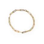MARAMCS[ma Ram ks] ножной браслет RECTANGLE LINK ANKLET латунь 14 золотой обивка Gold 