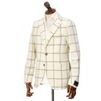 ショッピングFINAL 【FINAL SALE 返品交換不可】TAGLIATORE【タリアトーレ】シングルジャケット G-DAKAR22K ダカール ウール ナイロン ウィンドーペーン ホワイト×グレージュ