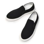ショッピングFINAL 【FINAL SALE 返品交換不可】【size39,41】giabsarchivio【ジャブス アルキヴィオ】スリッポンスニーカー GRANDUCATO A5878 90 コットン ブラック