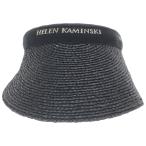 Helen Kaminski (ヘレンカミンスキー) ■■ (2) 麦わらサンバイザー レディース ブラック FREE