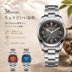 腕時計 メンズ クォーツ MIYOTA 2035 10気圧防水 サファイア 砂目調ダイヤル 36mm ADDIESDIVE AD2554