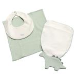  распродажа [50%OFF] baby смешанные товары * bib "mocmofmokmof" животное полотенце подарок комплект светло-зеленый (LG)