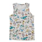 アンダーウエアー "オーシャン&amp;グラウンド" DinosaurCity タンクトップ アイボリー(IV)