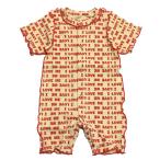  распродажа [50%OFF] baby одежда * нижнее белье "" передний открытие детский комбинезон красный (RR)