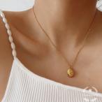 Yahoo! Yahoo!ショッピング(ヤフー ショッピング)★CICI★ 18kgp ステンレス 楕円 膨らむトップ ネックレス カジュアル シンプル 職場