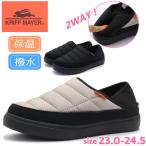 レディース スリッポン 撥水 防寒 かかとが踏める K.MAYER クリフメイヤー アルミ 蓄熱 保温 モックシューズ  No.6827