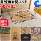 玄関マット 屋外 大判 ドアマット 60×40cm おしゃれ 大きめ 泥落とし 洗える PVC エントランスマット ブラシマット