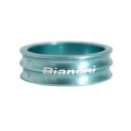 自転車 Bianchi ビアンキ アルミスペーサー 10mm チェレステ