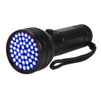ブラックライト 51LED UV 紫外線ライト 殺菌 ハンディーライト 釣り 蓄光 ジェルネイル レジン 硬化 汚れ確認 エギング ケイムラ 蓄光 ルアー