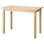 IKEA イケア テーブル パイン材 クリア 105x50cm big10359994 BATTERN バッテルン