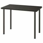 【セット商品】IKEA イケア デスク ブラックブラウン ダークグレー 100x60cm big29416372 LINNMON リンモン ADILS オディリス