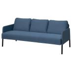 IKEA イケア 3人掛けソファ クニーサ ミディアムブルー big30595933 GLOSTAD グロスタード