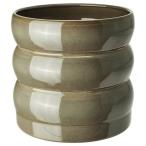 IKEA イケア 鉢カバー 5号 室内 屋外用 グリーン ブラウン 15cm m20595919 HASSELBUKETT ハッセルブケット