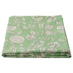 IKEA イケア テーブルクロス フローラルパターン/グリーン/ホワイト 145x240cm m20612117 SMORFISK スモールフィスク