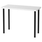 IKEA Ikea стол белый / черный 100×45cm m59590157 LINNMON Lynn mon