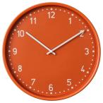 ショッピングikea IKEA イケア 静音 掛け時計 オレンジ 38cm m70601710 BONDIS ボンディス