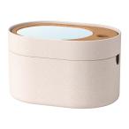 IKEA Ikea место хранения box зеркало. крышка имеется пластик пробка 24x17cm ящик для косметики n00394016 SAXBORGAsaksboruga