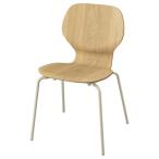 IKEA Ikea стул дуб материал .. доска / камера форма металл / светло-серый бежевый s79612808 SKALSTAs call старт 