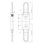  Dub Leroux p цепь 1.25m / огнестойкий дверь FG-L для W-01-BWNP для замены детали LIXIL Lixil TOSTEMto вынос руля 