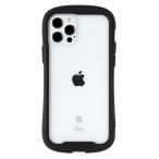 iFace Reflection iPhone 12/12 Pro ケース クリア 強化ガラス (ブラック)【アイフォン12 アイフォン12Pro 透
