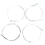 バイオリン弦 4/4ヴァイオリン弦 スチール弦セット E-A-D-G(1th-4th) 各セット付き フルサイズ 22インチ 約56cm 鋼芯 コアシルバー巻き弦 010 014 020 029 (010