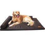 BQKOZFIN ペットベッド 犬ベッド 幅75cm ベーシック ペットベッド クッション性が 洗える ベッド ポータブル キャンプ用 耐荷重25kg Mサイズ