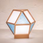 新洋電気的和風スタンドライト白×藍...