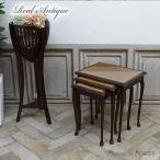 リアルアンティーク　ネストテーブル　1940年頃　ビーチ材　イギリス　antique54841e