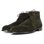 未使用 CROCKETT&amp;JONES クロケット＆ジョーンズ UK9.5E チャッカブーツ SUNBURY スエード UA別注 EARTH GREEN 箱付 10005660