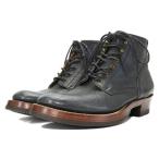 CALEE キャリー ワークブーツ プレーントゥ 6EYE KIP LEATHER COLOR WORK BOOTS ネイビー 紺 10005759