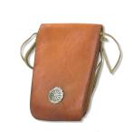 Yahoo! Yahoo!ショッピング(ヤフー ショッピング)NATIVE SPIRIT ネイティブスピリット メディスンバッグ レザー コンチョ  ブラウン 茶  バッグ 鞄  中古 11000631