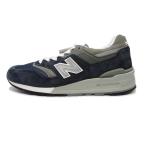 未使用 New Balance ニューバランス 28cm M997NV MADE IN USA 観賞用 ピッグスキンスエード メッシュ 2015年 アメリカ製   NAVY  18000547