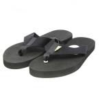  не использовался LEATHER MAN Leatherman 9 пляжные шлепанцы SURCINGLE SANDALS SOLIDsa- одиночный тонг-сандалии хлопок черный чёрный 18001778