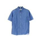 ショッピングINDIVIDUALIZED INDIVIDUALIZED SHIRTS インディビジュアライズドシャツ 半袖ボタンダウンシャツ シャンブレー  インディゴ 16 メンズ 中古【中古】20009569