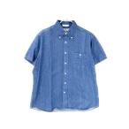 ショッピングINDIVIDUALIZED INDIVIDUALIZED SHIRTS インディビジュアライズドシャツ 半袖ボタンダウンシャツ デニムシャツ  インディゴ 16 メンズ 中古【中古】20009570