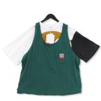 ショッピングマルニ 未使用 MARNI × carhartt マルニ カーハート T-SHIRT WITH GREEN VEST グリーンベスト WHITE GREEN/MLV66 L タグ付き  22000630