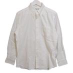 ショッピングINDIVIDUALIZED INDIVIDUALIZED SHIRTS インディビジュアライズド シャツ 長袖ボタンダウンシャツ スタンダードフィット  ホワイト 白 16(L) メンズ 中古 27001108